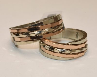 حلقه ست تراش رزگلد کد 09910