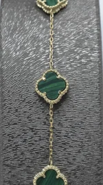 دستبند ونکلیف سنگ سبز مالاکیت - Image 4