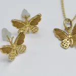 نیمست طلا تراش پروانه کد 0311