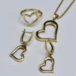 نیمست طلا قلب پیاژه کد 0308