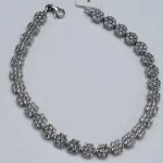 دستبند طلا پایه جواهر فلاور