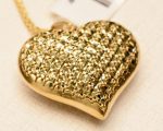 پلاک طلا قلب تراش کد 991 - Image 4