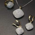 نیم ست طلا آوا سفید