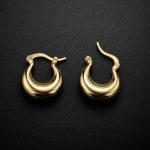 گوشواره حلقه ای آینه ای